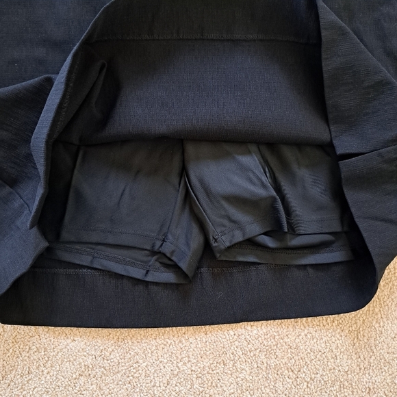 S.C.& Co. Pull On Skort Black Stretch Skort With Tie Belt NWT Size 10 - Picture 7 of 9